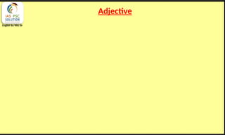 English by Nits Sir
Adjective
 
