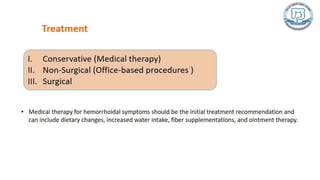 Common anal conditions.