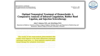 Common anal conditions.