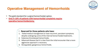 Common anal conditions.