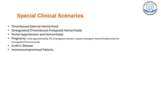 Common anal conditions.