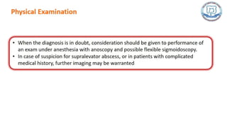 Common anal conditions.