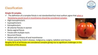 Common anal conditions.