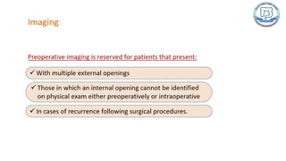 Common anal conditions.