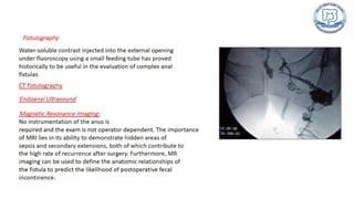Common anal conditions.