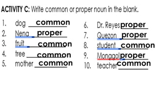 common and proper nouns powerpoint presentation english three kto 12 ...