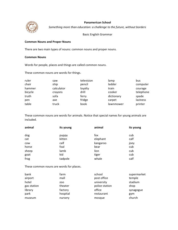 proper pronouns