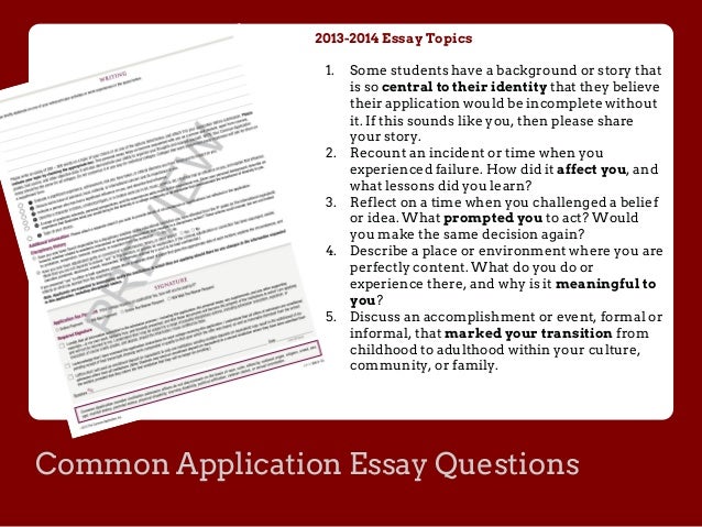 Editing common app essay