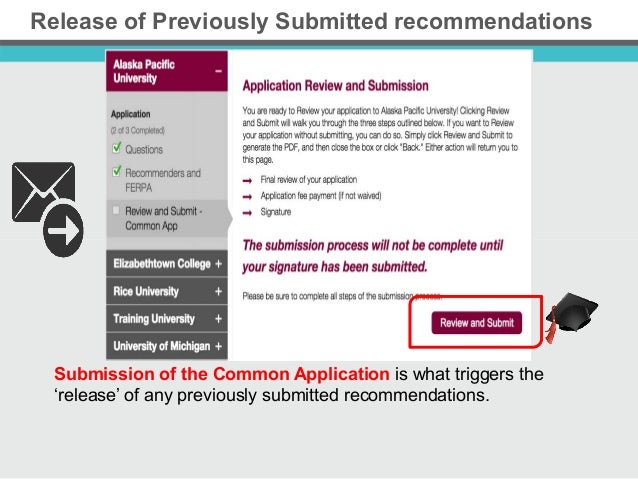 the common application updates 2015 2016 common app submit recommendation letter