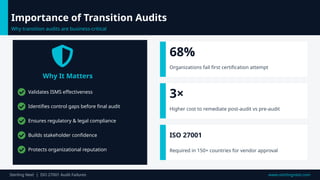 Common Audit Failures During ISO 27001 Transition And Compliance | PPTX