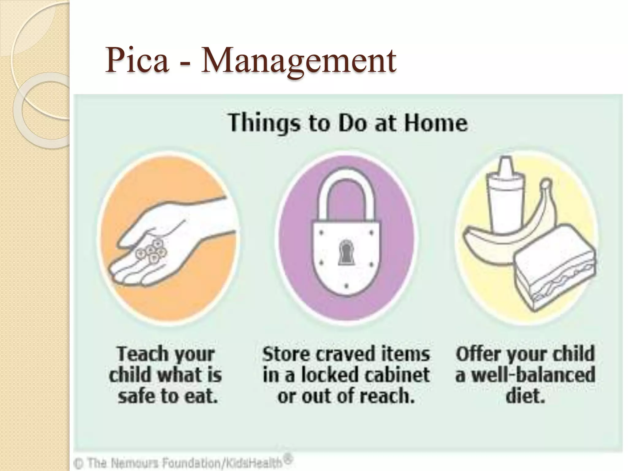 Pica - Management
 