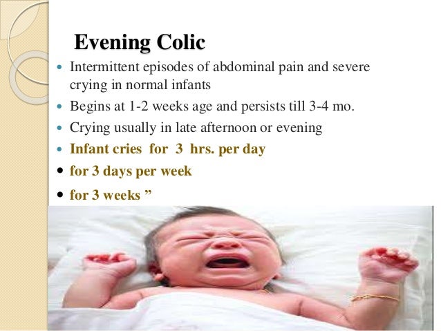 colic in the evening