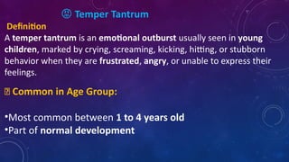 COMMON BEHAVIORAL AND SOCIAL PROBLEMS IN CHILDREN.pptx