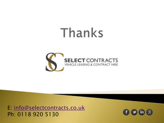 E: info@selectcontracts.co.uk
Ph: 0118 920 5130
 