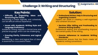 Common Challenges Faced by Students and How Thesis Writing Services in ...