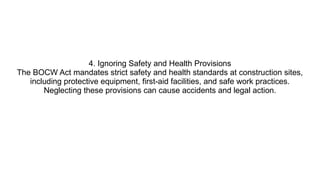 Common Compliance Mistakes under the BOCW Act and How to Avoid Them | PPTX