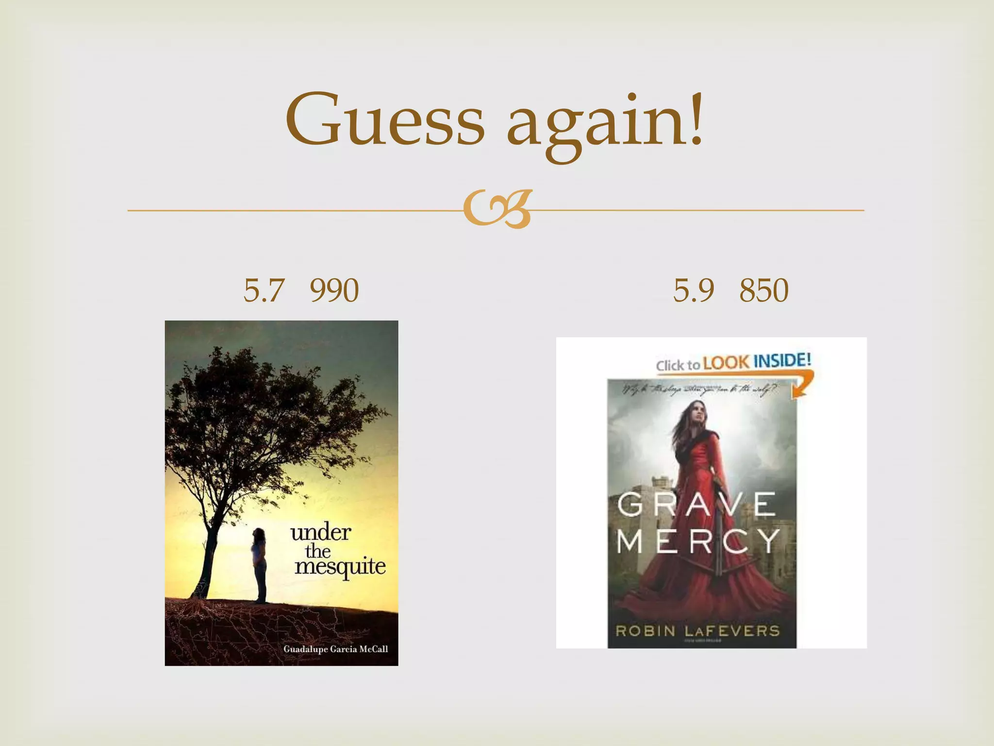 Guess again!
      
5.7 990      5.9 850
 