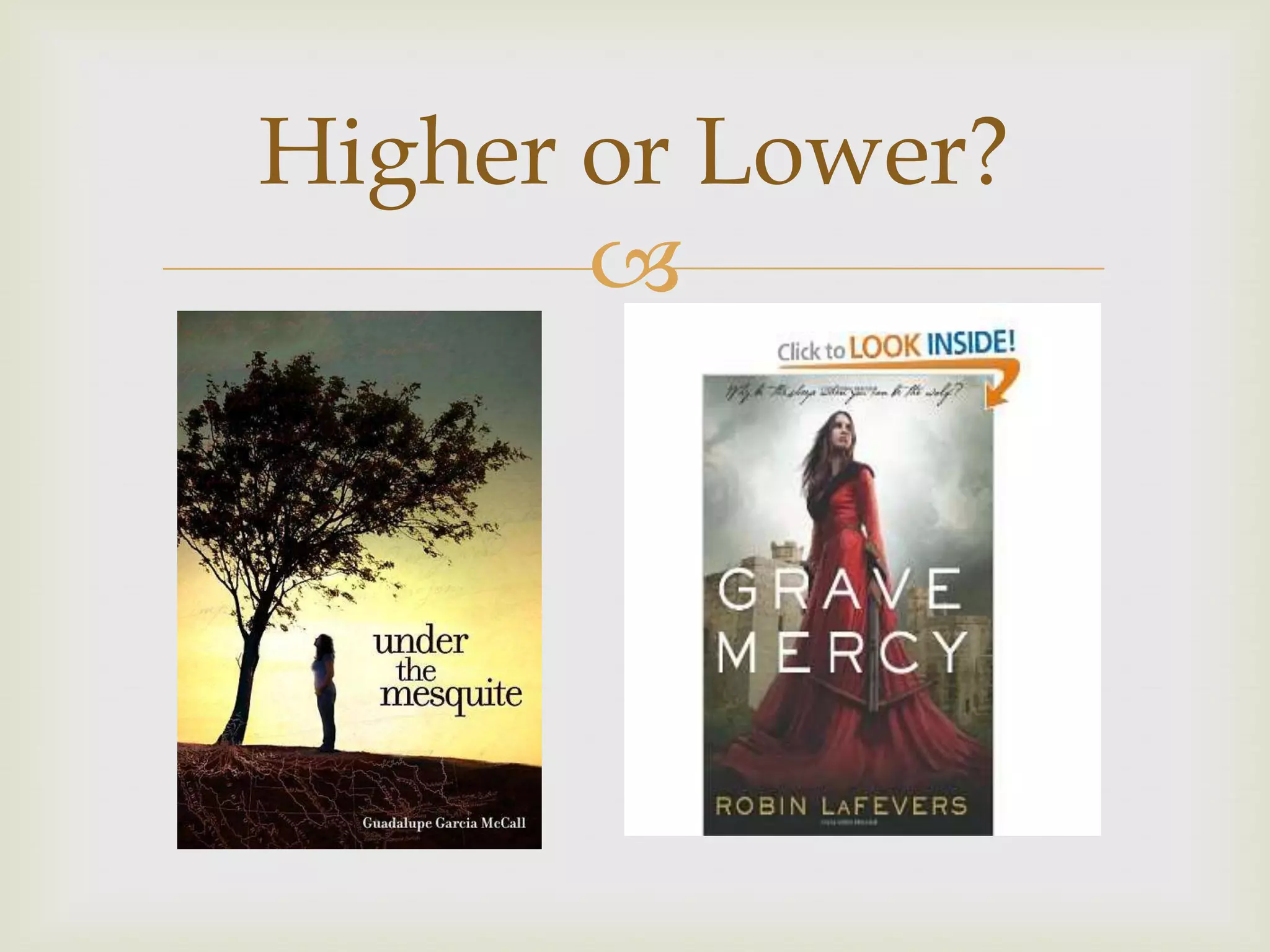 Higher or Lower?
       
 