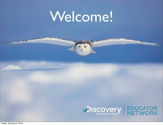 Welcome!




Friday, January 25, 2013
 