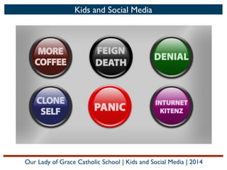Kids and Social Media

Our Lady of Grace Catholic School | Kids and Social Media | 2014

 