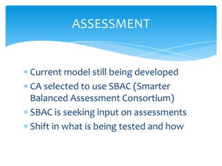 Common core presentation csueb 4 28 12 | PPTX
