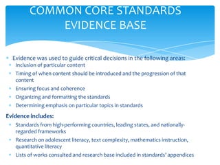 Common core presentation csueb 4 28 12 | PPTX