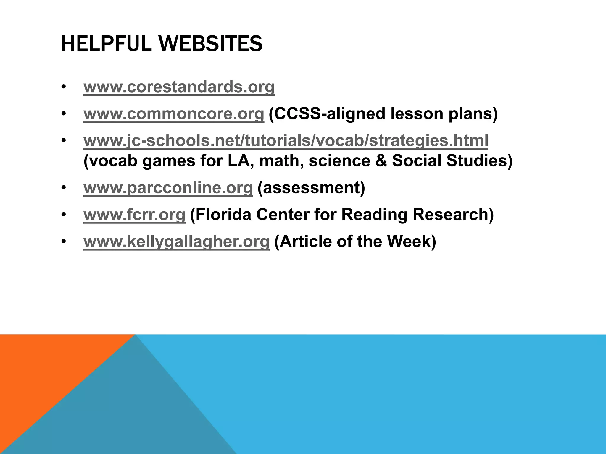 Less content to cover