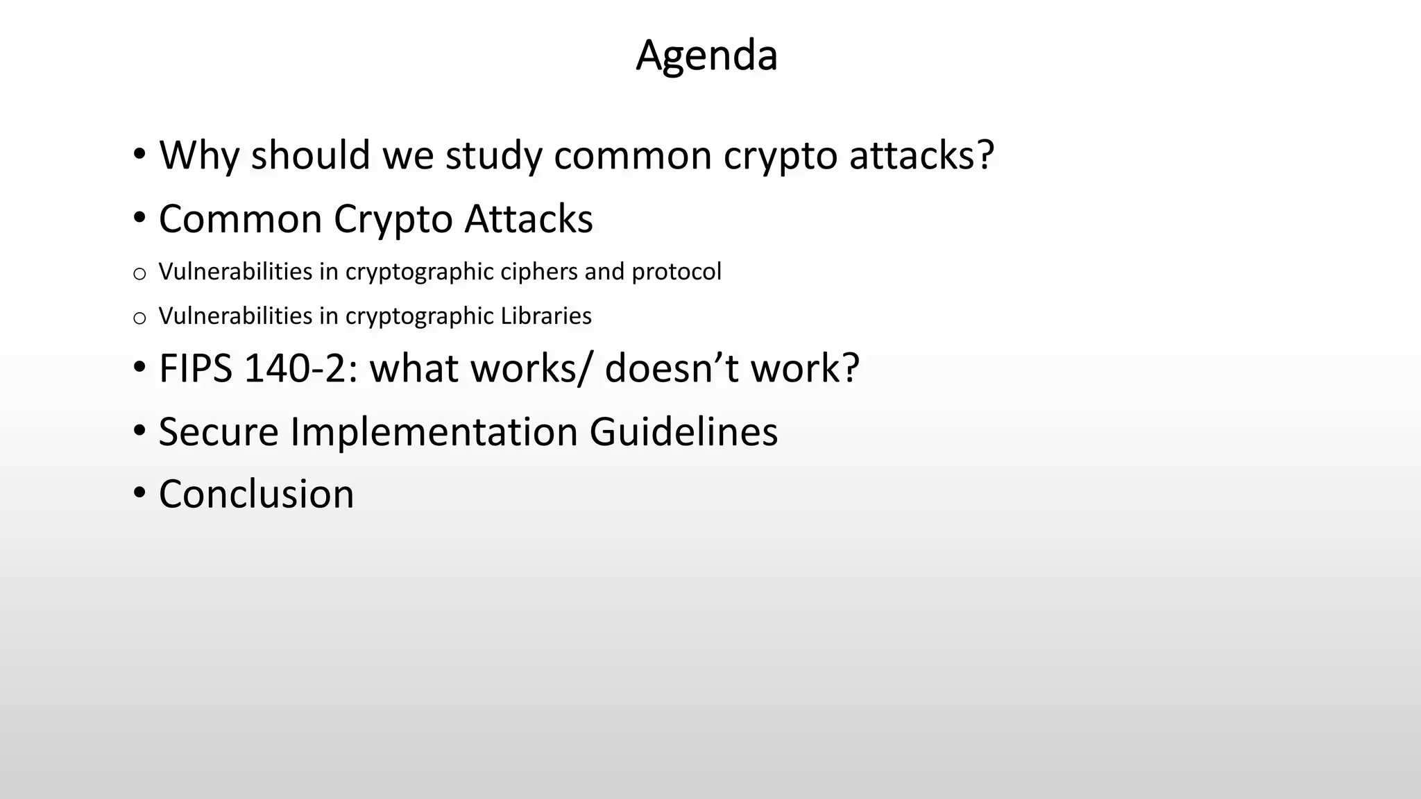 Common crypto attacks and secure implementations | PDF