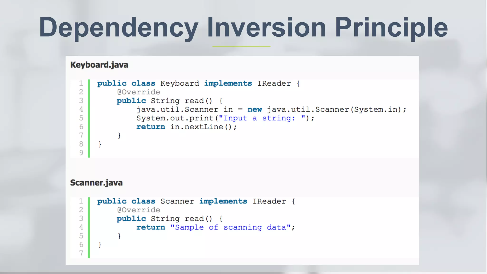 Dependency Inversion Principle 