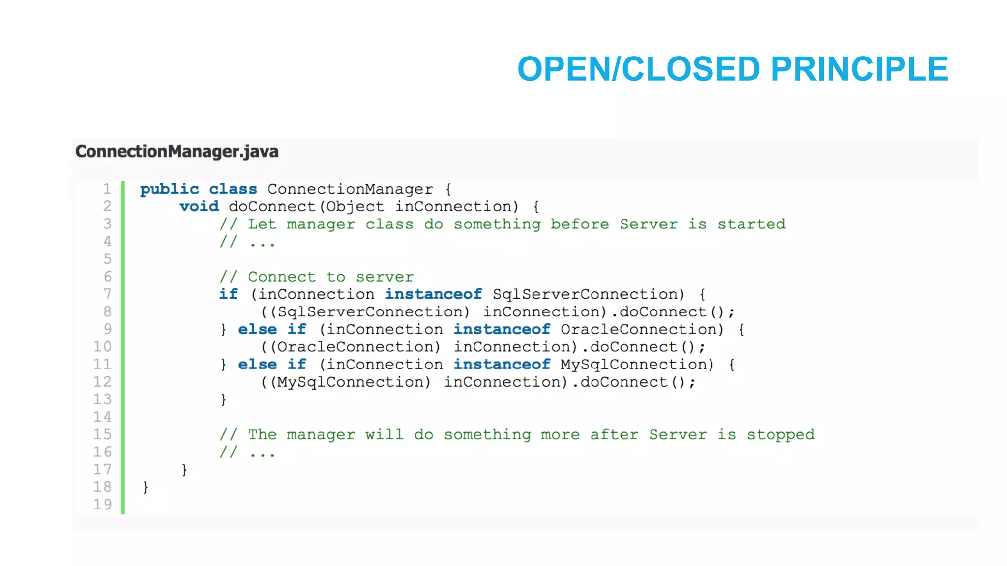 OPEN/CLOSED PRINCIPLE 