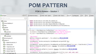 Pom Design Pattern Testing Common design principles and design patterns in automation testing | PDF