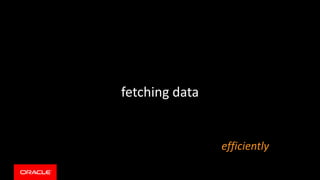 fetching data
efficiently
 