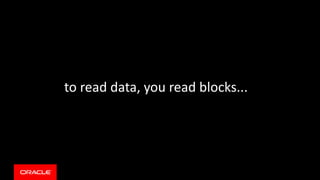 to read data, you read blocks...
 