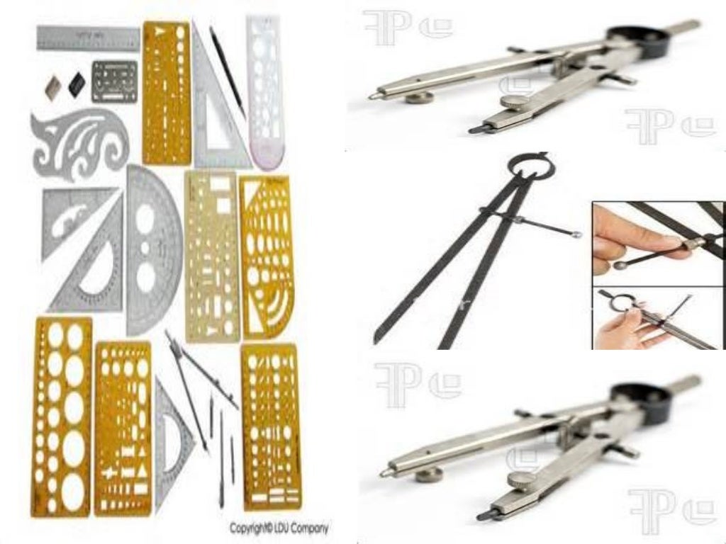 Common drafting tools and instruments