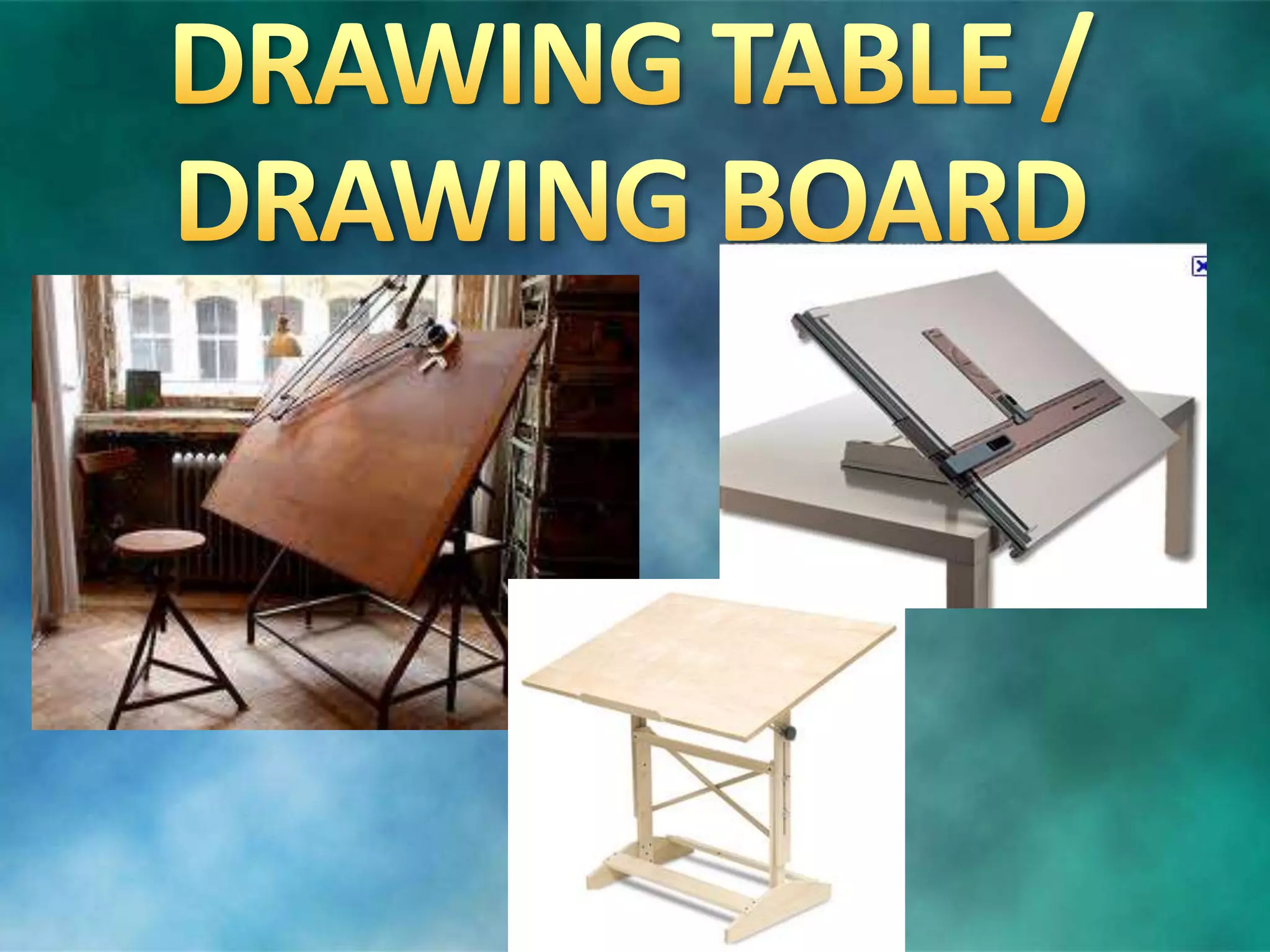 Common drafting tools and materials