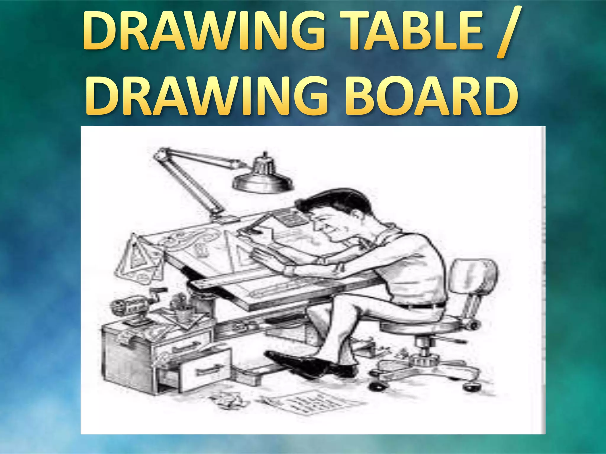 Common drafting tools and materials