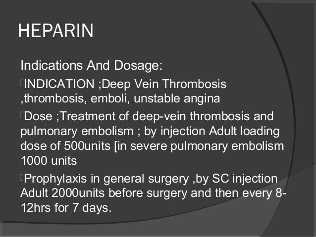 common emergency drugs in medicine heparin mechanism of action