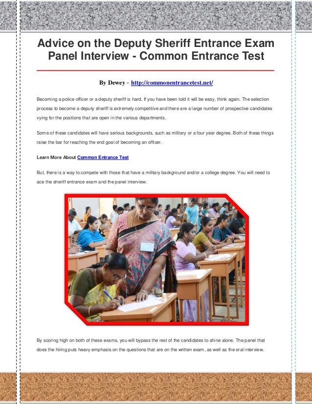 Common entrance test