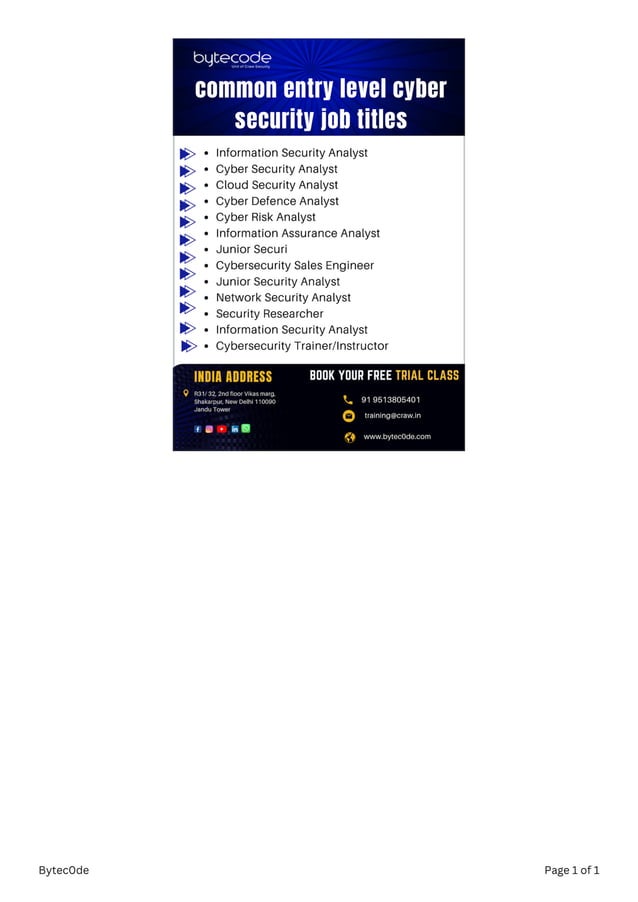 Common Entry level Cyber Security Job Titles.pdf