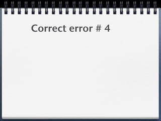 ! Correct error # 4
 