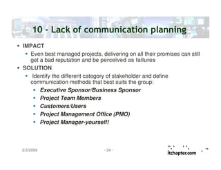 Common errors in it project management english v1.0 | PDF