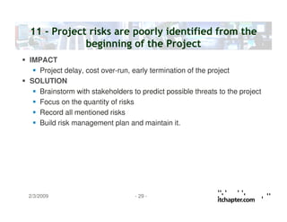 Common errors in it project management english v1.0 | PDF