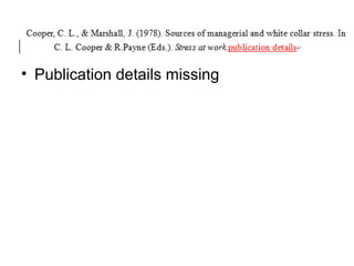 • Publication details missing