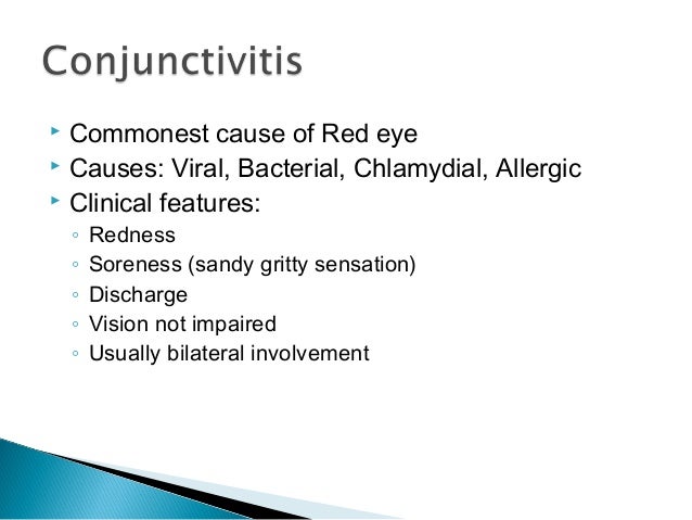 Common eye conditions in General Practice