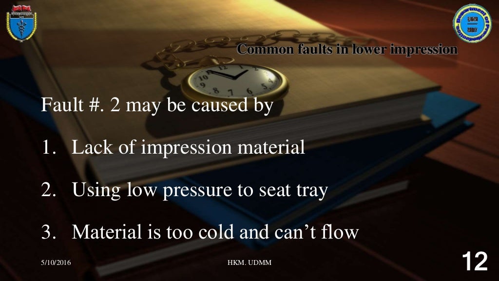 Common Faults in Impression Making 2016