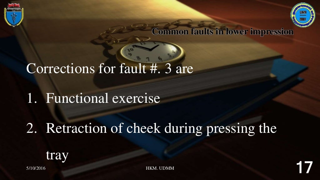Common Faults in Impression Making 2016
