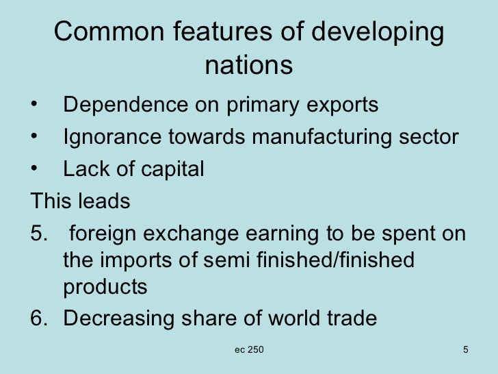 Common features of_developing_economies