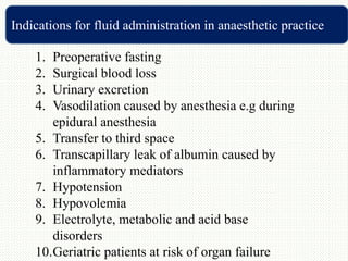 Common fluids used in anaesthesia and fluid therapy | PPTX