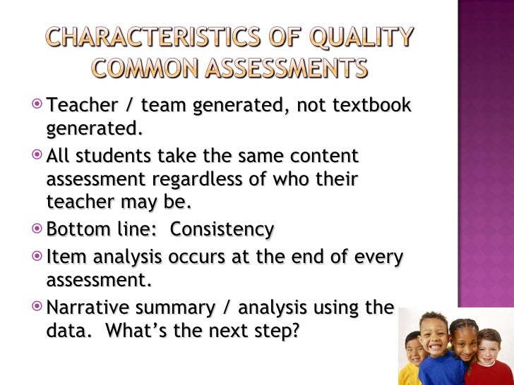Common formative assessments