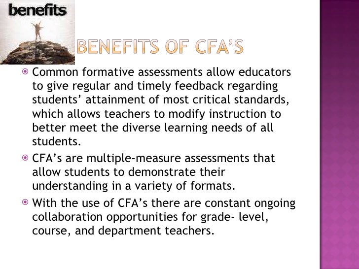 Common formative assessments